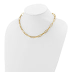 Leslie's 14K Polished and Textured Fancy Link Necklace - Image 3