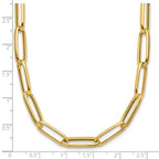 Leslie's 14K Polished and Textured Fancy Link Necklace - Image 5