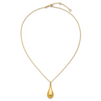 Leslie's 14K Polished Teardrop 16in w/2in ext. Necklace - Image 3