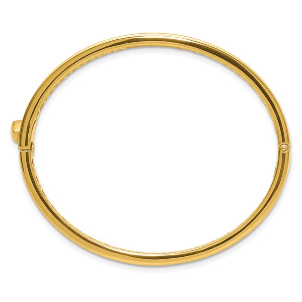Leslie's 14K Polished Hinged Bangle - Image 2