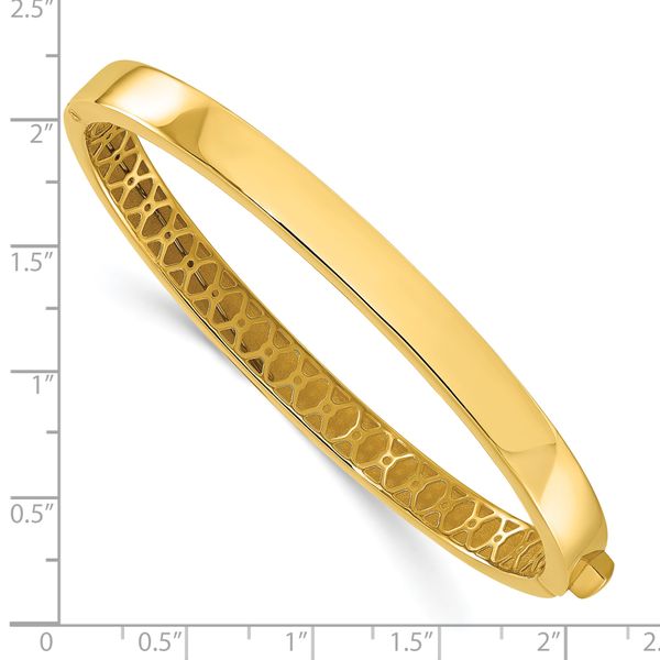 Leslie's 14K Polished Hinged Bangle - Image 3