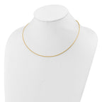 Leslie's 14K Two-tone Polished Reversible with 2in ext. Necklace - Image 2