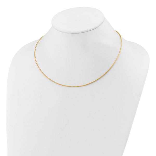 Leslie's 14K Two-tone Polished Reversible with 2in ext. Necklace - Image 2