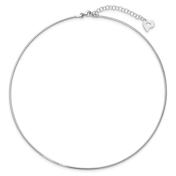 Leslie's 14K Two-tone Polished Reversible with 2in ext. Necklace - Image 4