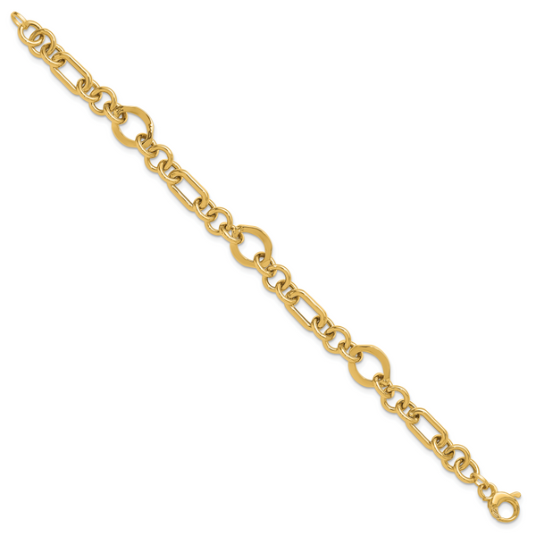 Leslie's 14K Polished Fancy Link Bracelet - Image 2
