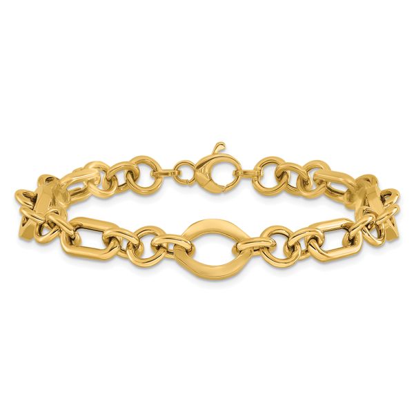 Leslie's 14K Polished Fancy Link Bracelet - Image 3