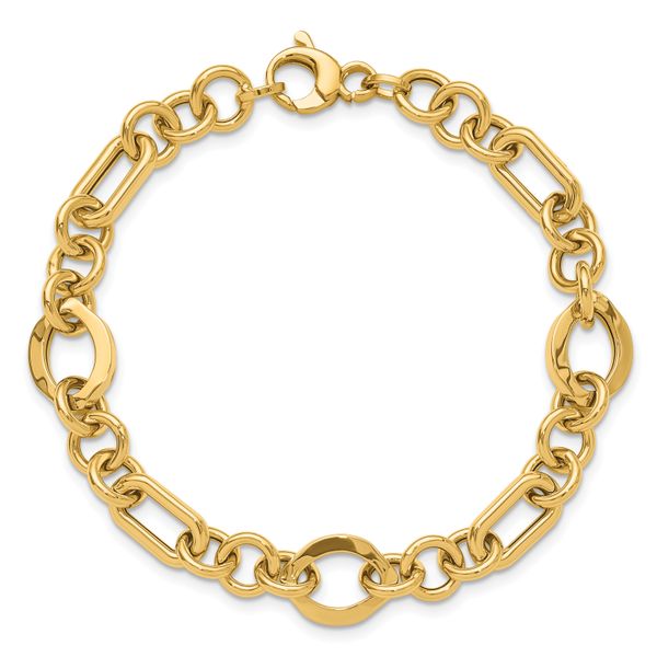 Leslie's 14K Polished Fancy Link Bracelet - Image 4