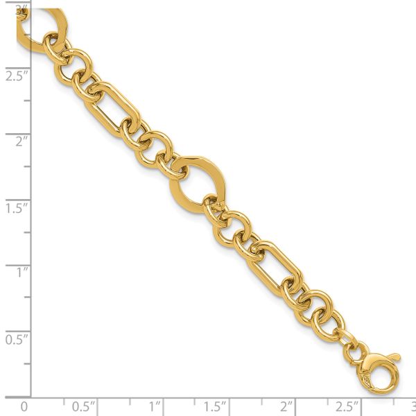 Leslie's 14K Polished Fancy Link Bracelet - Image 5