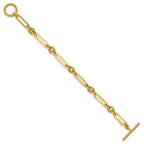 Leslie's 14K Polished Fancy Link Toggle Bracelet - Image 2
