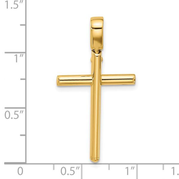 Leslie's 14K Polished Cross Pendant - Image 4