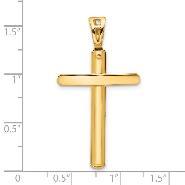 Leslie's 14K Polished Cross Pendant - Image 4