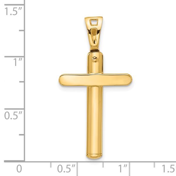 Leslie's 14K Polished Cross Pendant - Image 4