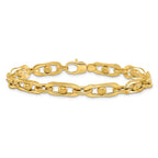 Leslie's 14K Polished and Satin Fancy Link Bracelet - Image 3