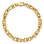 Leslie's 14K Polished and Satin Fancy Link Bracelet - Image 4
