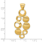 Leslie's' 14K Polished and Satin Circles Pendant - Image 4