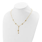 Leslie's 14K Polished and Diamond-cut Disc Design w/2in ext. Necklace - Image 3