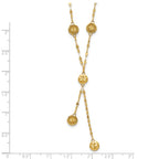 Leslie's 14K Polished and Diamond-cut Disc Design w/2in ext. Necklace - Image 5