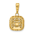 Leslie's 14K Polished Puffed Square Pendant - Image 3