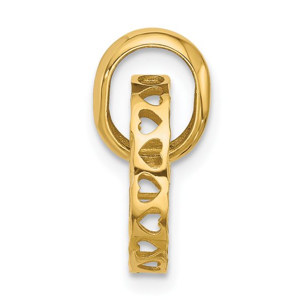 Leslie's 14K Polished and Diamond-cut Circle Pendant - Image 2