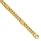 Leslie's 14K Polished with Design Fancy Link Men's Bracelet
