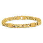 Leslie's 14K Polished with Design Fancy Link Men's Bracelet - Image 3