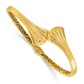 Leslie's 14K Polished Hollow Hinged Cuff Bangle
