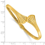 Leslie's 14K Polished Hollow Hinged Cuff Bangle - Image 3