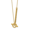 Leslie's 14K Polished Drop Toggle w/1in ext. Necklace