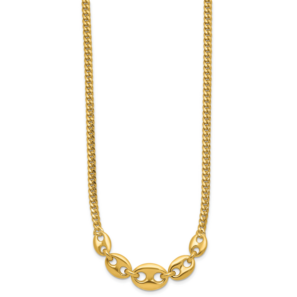 Leslie's 14K Polished Fancy Curb Link Necklace - Image 2