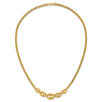 Leslie's 14K Polished Fancy Curb Link Necklace - Image 4