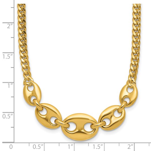 Leslie's 14K Polished Fancy Curb Link Necklace - Image 5