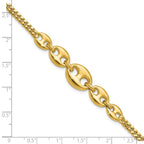 Leslie's 14K Polished Fancy Curb Link Bracelet - Image 5