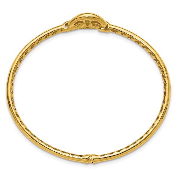 Leslie's 14K Polished Hollow Hinged Bangle - Image 2