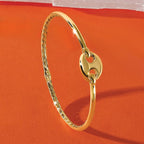 Leslie's 14K Polished Hollow Hinged Bangle - Image 5