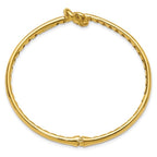 Leslie's 14K Polished Hollow Knot Hinged Bangle - Image 2