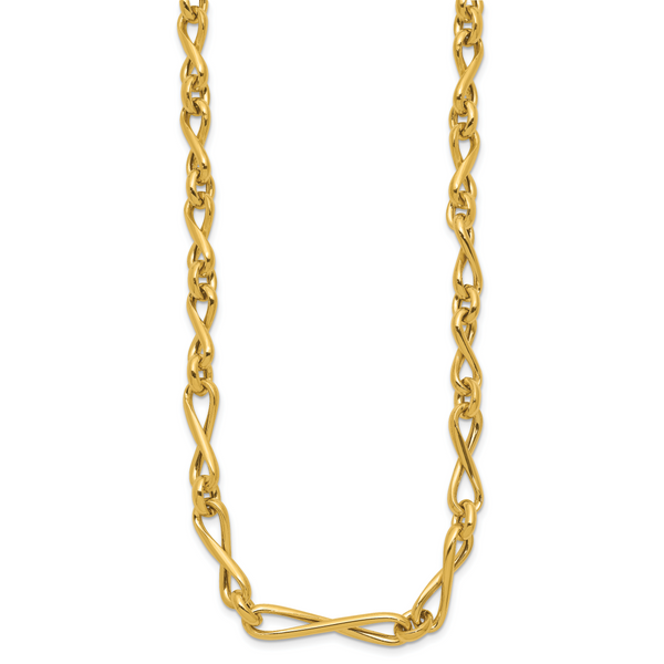 Leslie's 14K Polished Fancy Twisted Link Infinity Necklace - Image 2