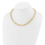 Leslie's 14K Polished Fancy Twisted Link Infinity Necklace - Image 3