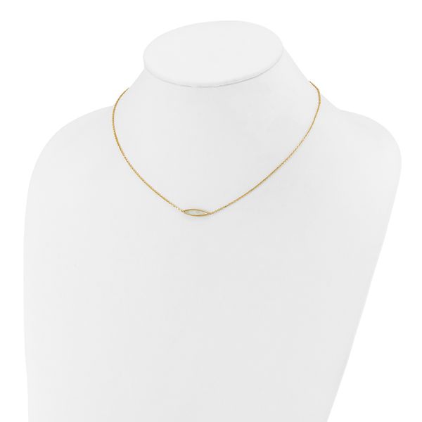 Leslie's 14K Polished Mother of Pearl w/1in ext. Necklace - Image 3