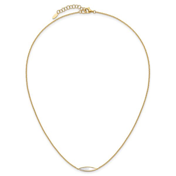 Leslie's 14K Polished Mother of Pearl w/1in ext. Necklace - Image 4