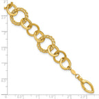 Leslie's 14K Polished Fancy Circle Link Bracelet - Image 5