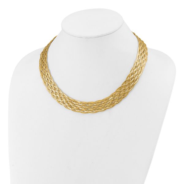 Leslie's 14K Polished Braided Mesh Necklace - Image 2