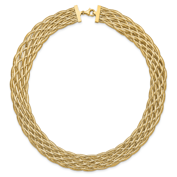 Leslie's 14K Polished Braided Mesh Necklace - Image 3