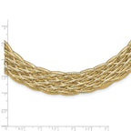 Leslie's 14K Polished Braided Mesh Necklace - Image 4