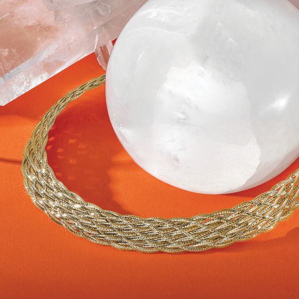 Leslie's 14K Polished Braided Mesh Necklace - Image 5