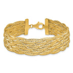 Leslie's 14K Polished Braided Mesh Bracelet - Image 3