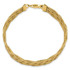 Leslie's 14K Polished Braided Mesh Bracelet - Image 4