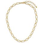 Leslie's 14K Polished / Dia-cut Fancy Beaded Link w/ 2in ext. Necklace - Image 4
