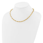 Leslie's 14K Polished and Twisted Fancy Link Toggle Necklace - Image 3