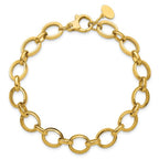 Leslie's 14K Polished and Grooved Fancy Link Bracelet - Image 4