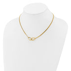 Leslie's 14K Polished intertwined Ovals 2-Strand w/1in ext. Necklace - Image 3